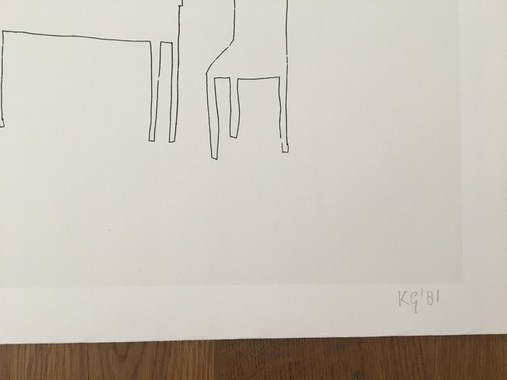 Klaas Gubbels, gesigneerde zeefdruk kopen? Bied vanaf 100!