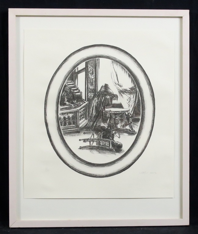 Bernard Verhoeven: Litho, Tempeldienst 2 dagen in de hemel - Ingelijst kopen? Bied vanaf 1!