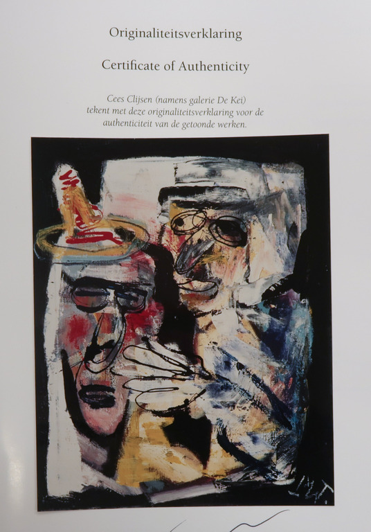 Martin van Wordragen: Olieverf op doek, Moeder met kater - Ingelijst kopen? Bied vanaf 650!