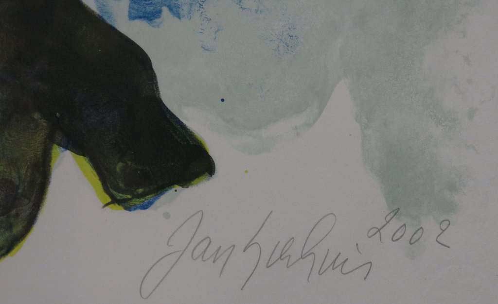 Jan Sierhuis: Litho, Flamenco (blauw) kopen? Bied vanaf 35!