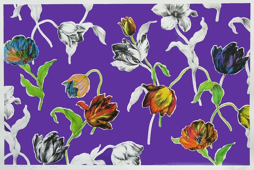 Arjan van Arendonk - New Tulips I - Zeefdruk verkocht voor € 140!