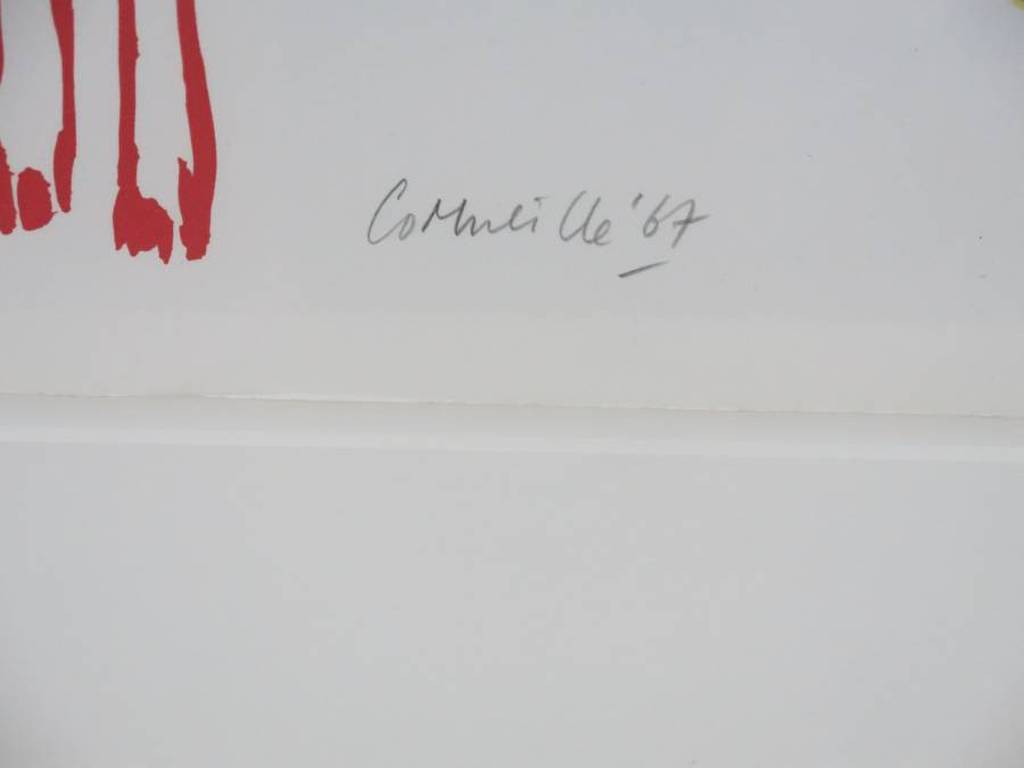 Corneille: Kleurenlitho, Femme de Nuit et d'Aube V - Ingelijst kopen? Bied vanaf 250!