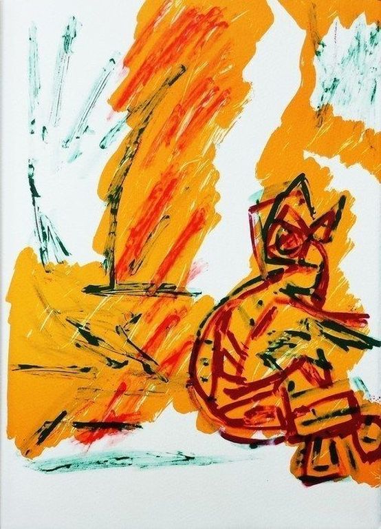 Karel Appel Noise nr 7 - compleet met de 5 lithos van Appel en de 3 van Lewitt kopen? Bied vanaf 145!