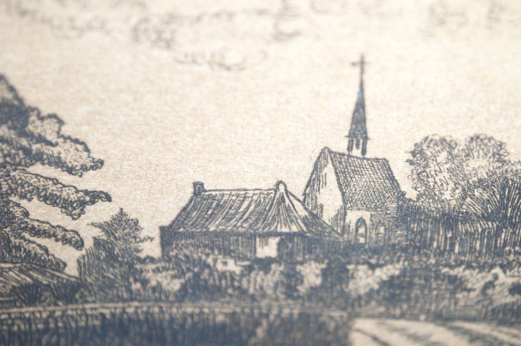 ets, gezicht op Kootwijkerbroek, 1917, voluit gesigneerd in inkt, oplage 36/100 kopen? Bied vanaf 35!