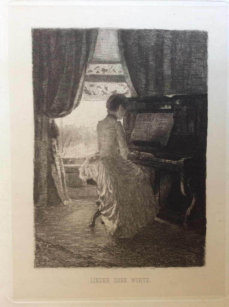 Ferdinand Oldewelt: Lieder ohne Worte - ets gesigneerd, begin 20e eeuw kopen? Bied vanaf 40!