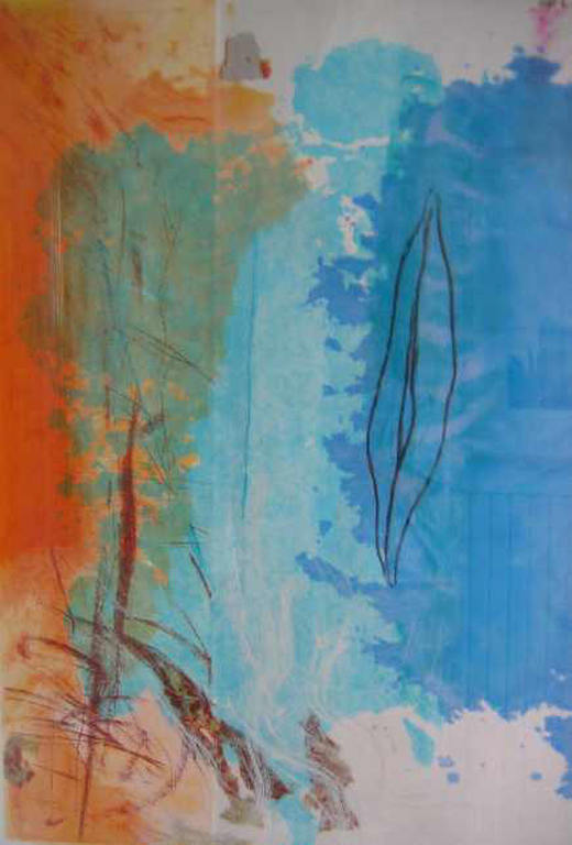 Peter Schenk, zeefdruk op geschept papier, Compositie III kopen? Bied vanaf 650!