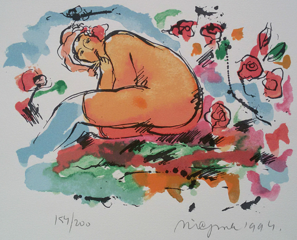 Nic Jonk - Naakt, litho verkocht voor € 60!