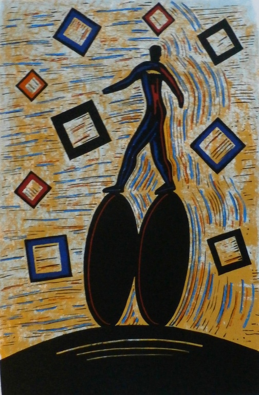 Hans Wap - litho: Wheels - 1995 verkocht voor € 45!