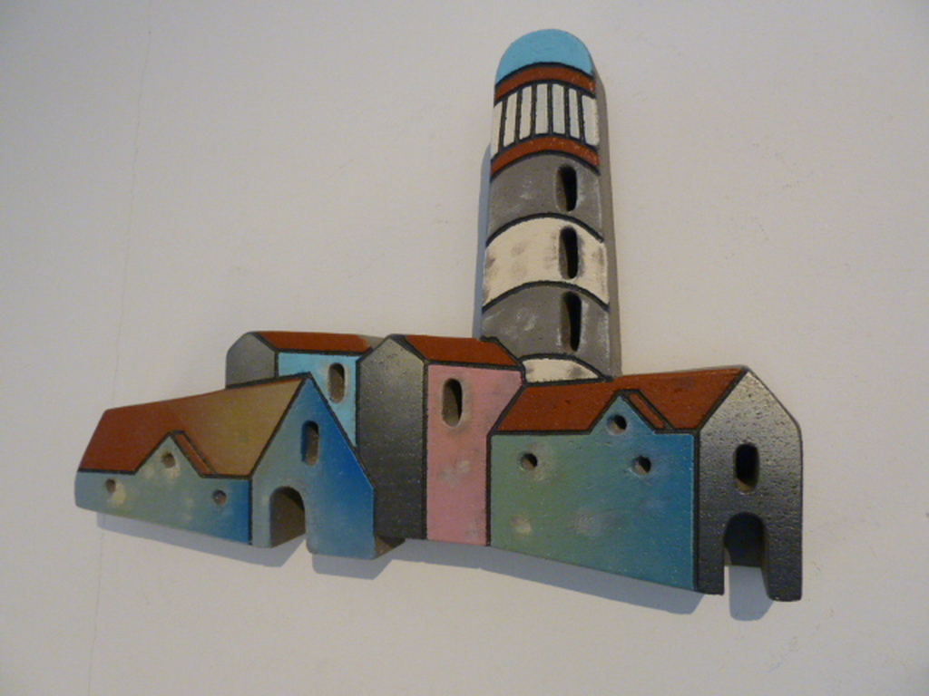 Stenen relief - “Zee/dorpsgezicht” kopen? Bied vanaf 75!