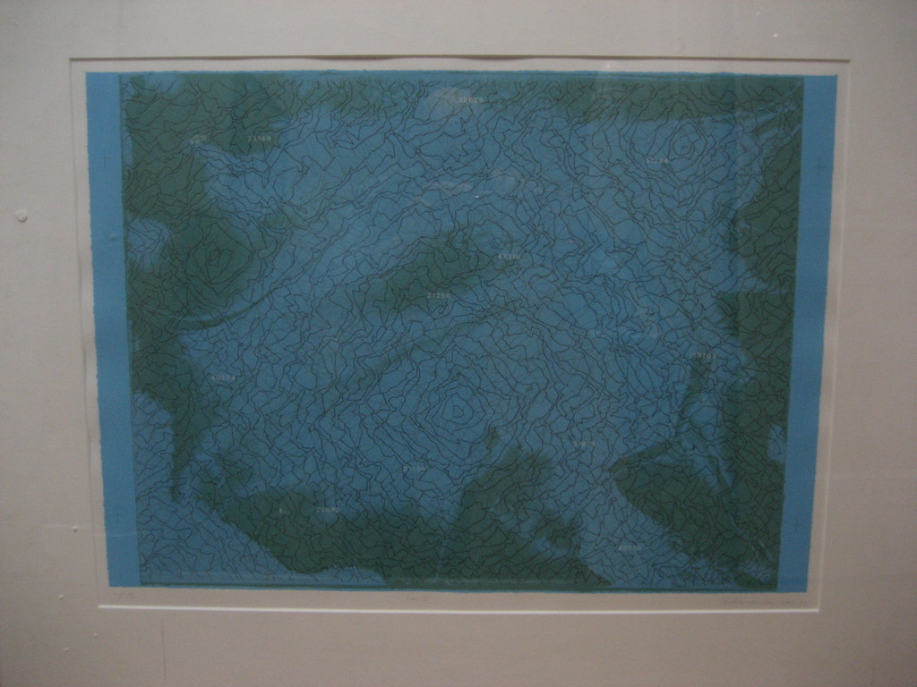 Pieter van der Veen: ingelijste zeefdruk 'Sea II' (Geographical Spots) kopen? Bied vanaf 25!