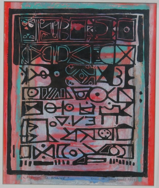 Hans Innemee: Acryl op papier, Brazil - Ingelijst kopen? Bied vanaf 150!