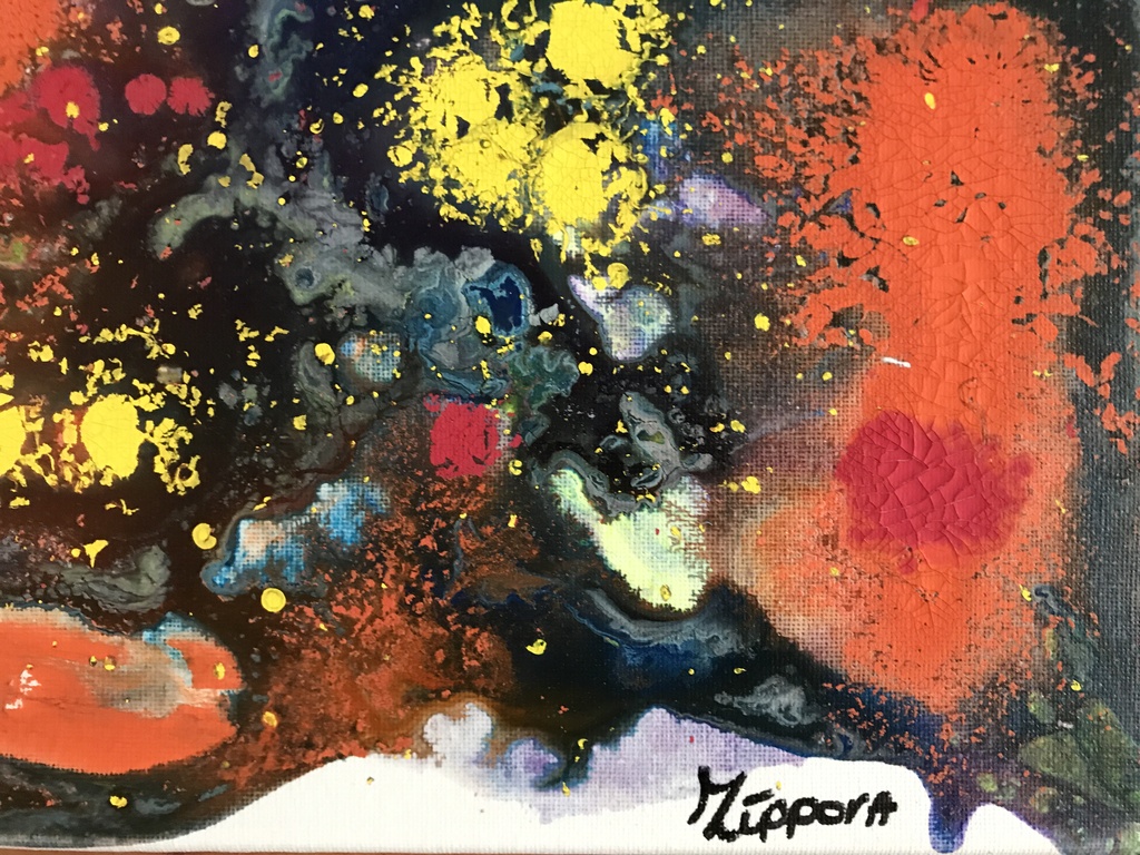 Zippora Meijer Cosmos  acryl op canvas 30x40 cm kopen? Bied vanaf 1!