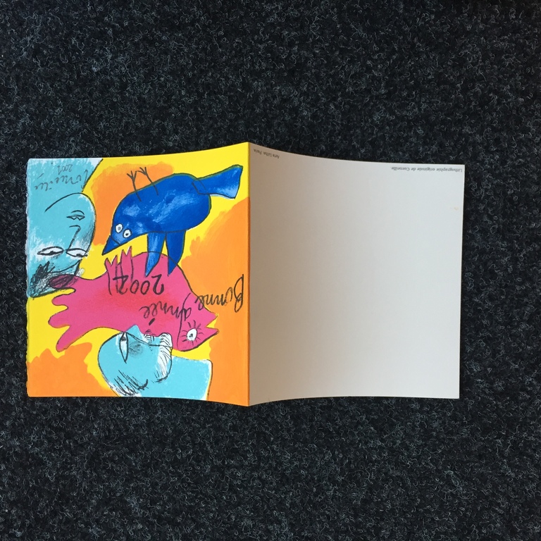 Originele Corneille Kerst kaart zeefdruk, 2001 kopen? Bied vanaf 1!