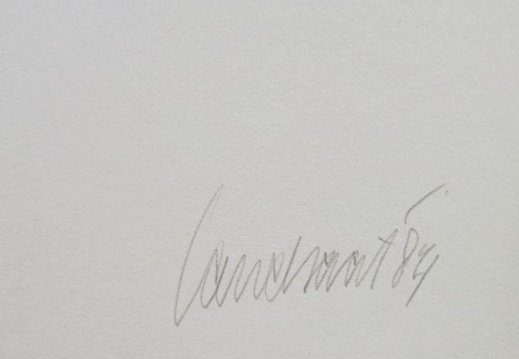 Hans Landsaat: Zeefdruk, Vluchtend bouwwerk kopen? Bied vanaf 1!