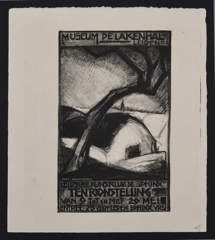 Aart van Dobbenburgh: Litho - De Sphinx in Museum de Lakenhal, Leiden - 1924 kopen? Bied vanaf 55!