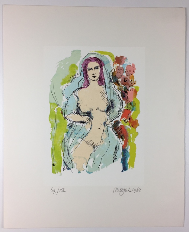 Nic Jonk, zeefdruk, 1981 kopen? Bied vanaf 89!