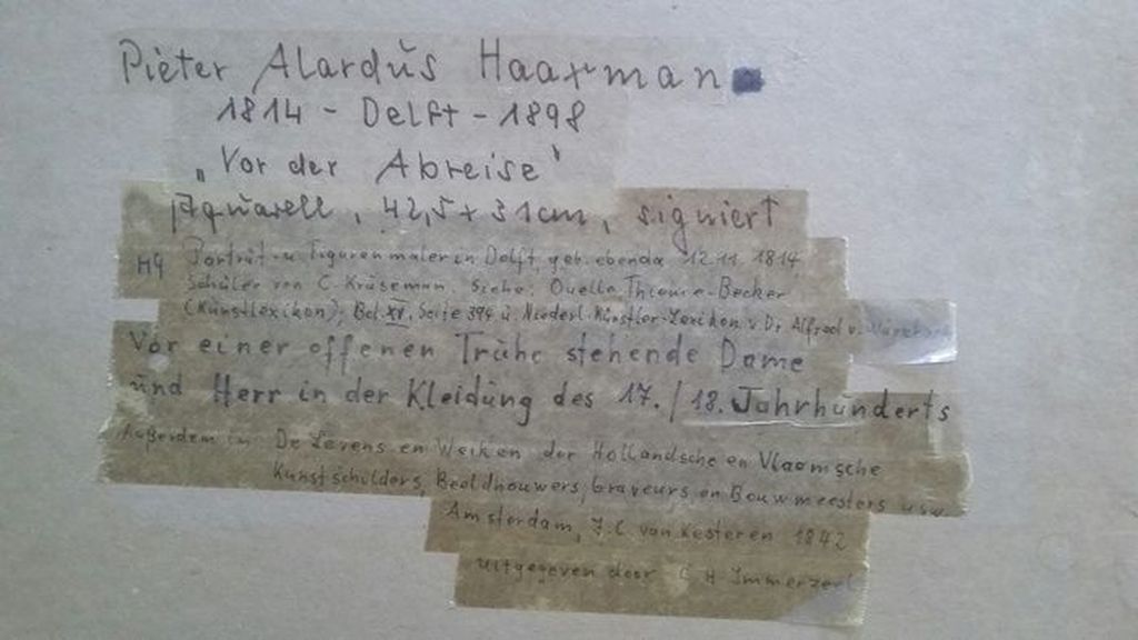 Pieter Alardus Haaxman (1814-1887) - Vor der Abreise  kopen? Bied vanaf 265!