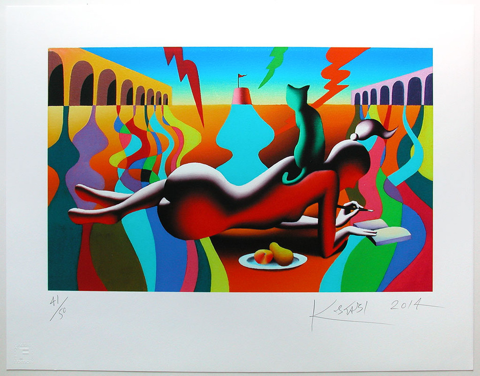 Mark Kostabi, ‘Acid flashbacks’, giclée, handgesigneerd, 2014, ed. 50 kopen? Bied vanaf 125!