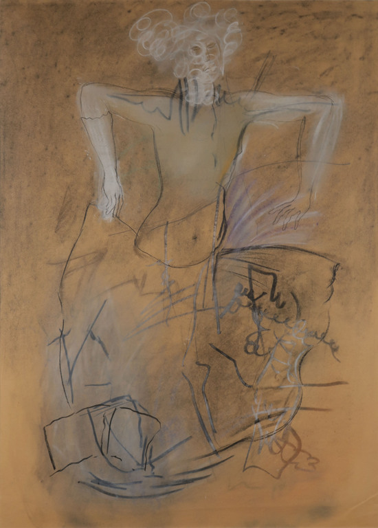 Mariette Linders: Gemengde techniek op papier, Z.T. - Ingelijst (Groot) kopen? Bied vanaf 50!