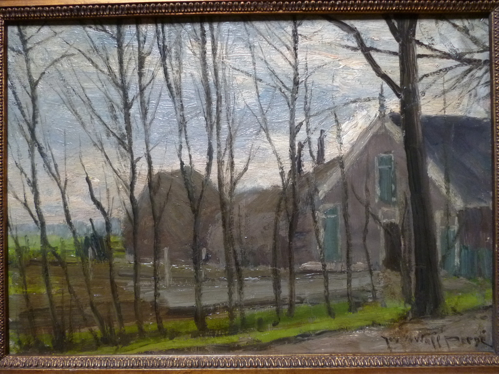 Jos van der Wall Perné - olieverf - Gezicht op een boerderij verkocht voor € 195!