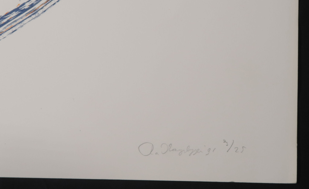 Rob van Koningsbruggen: Litho, Z.T. (oranje/blauw) kopen? Bied vanaf 80!