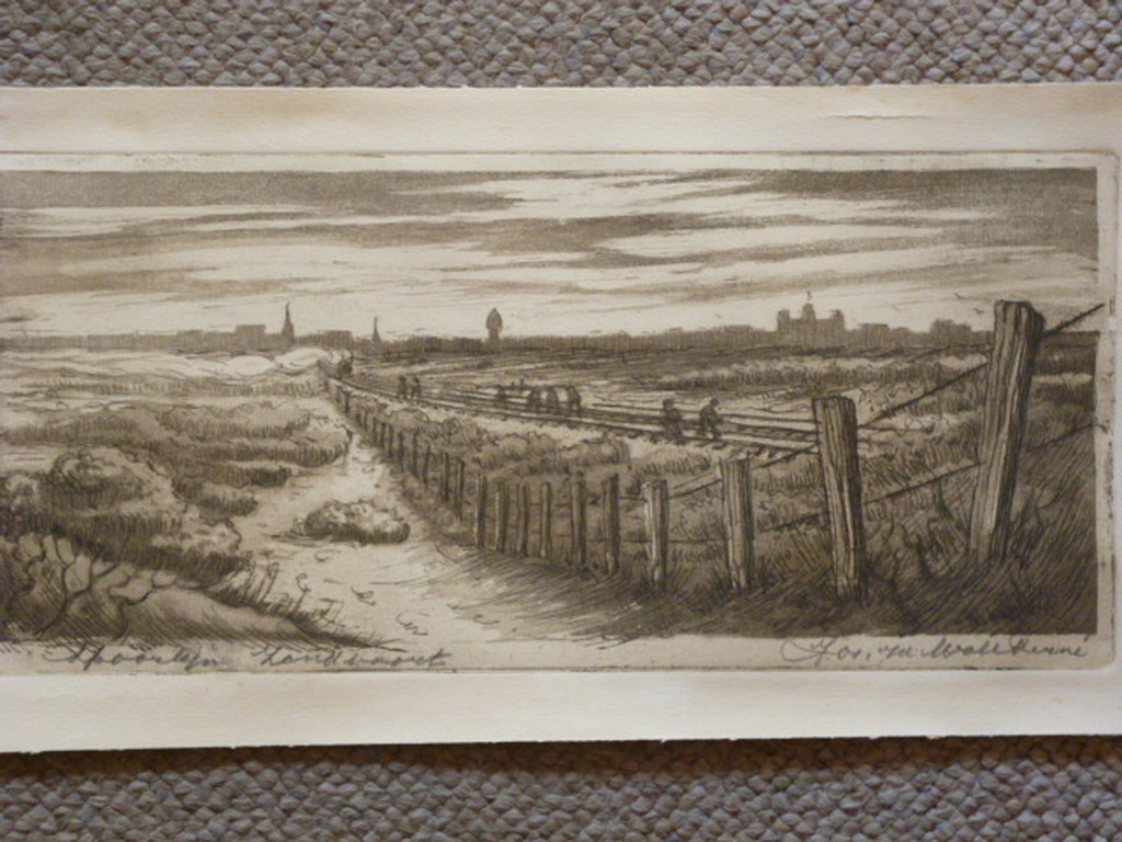 Jos van der Wall Perné - ets - Spoorlijn Zandvoort verkocht voor € 90!