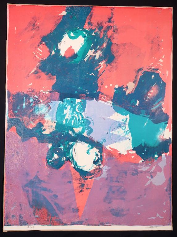Jan Cobbaert: Litho, Abstract composition verkocht voor € 130!