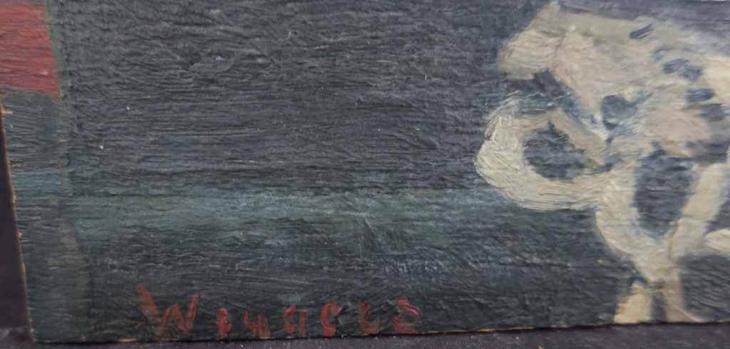 Karel Wiggers: Olieverf op board, Stilleven kopen? Bied vanaf 200!