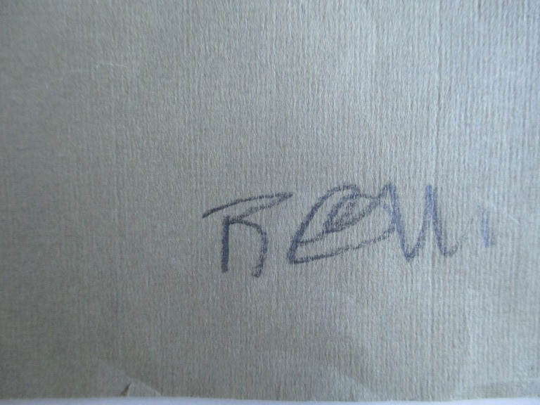 Onbekend, grote schetstekening kopen? Bied vanaf 1!