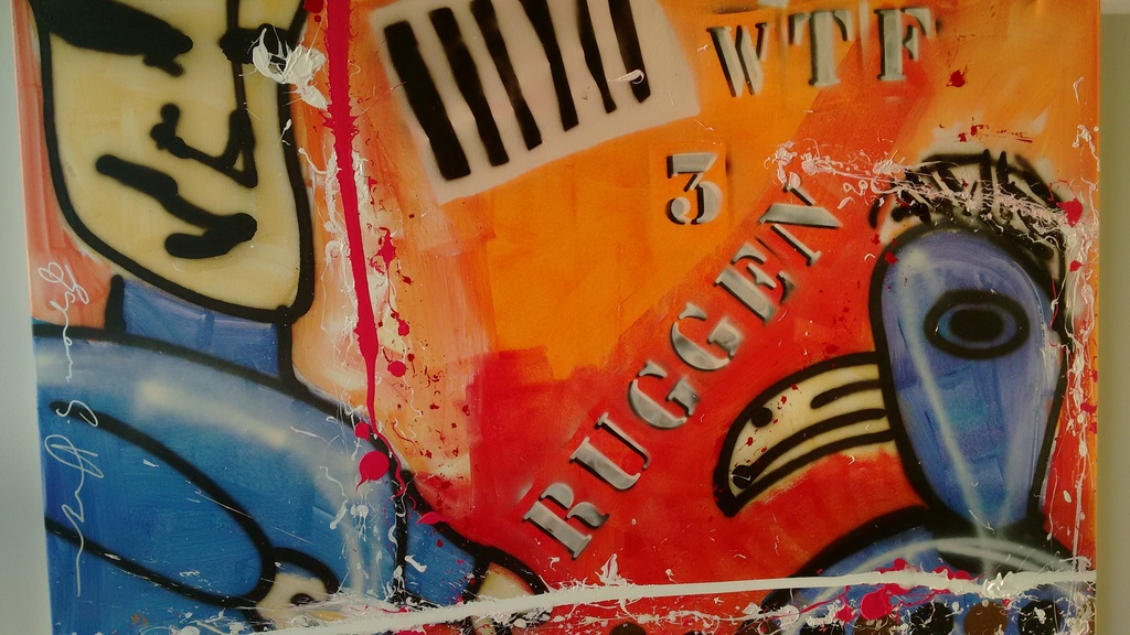 Espen Greger Hagen schilderij, 155 x 100 cm TOPWERK verkocht voor € 450!