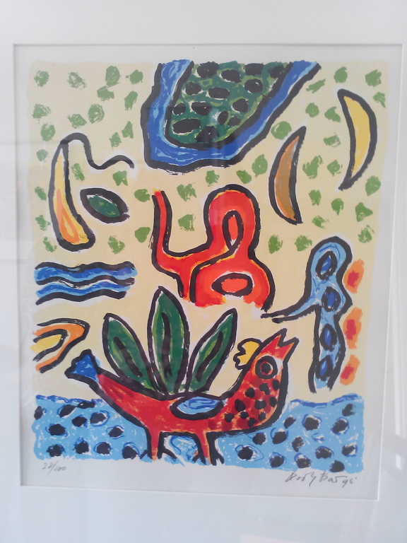 Keimpe Kootstra - Keimpe Kootstra, Kleurrijke tijdloze Zeefdruk, -Tuinen van geluk verkocht voor € 50!