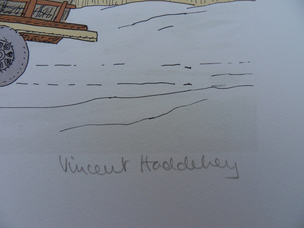 Vincent Haddesley. -Cheval en Hiver- Litho. Handgesigneerd. 1985. kopen? Bied vanaf 59!