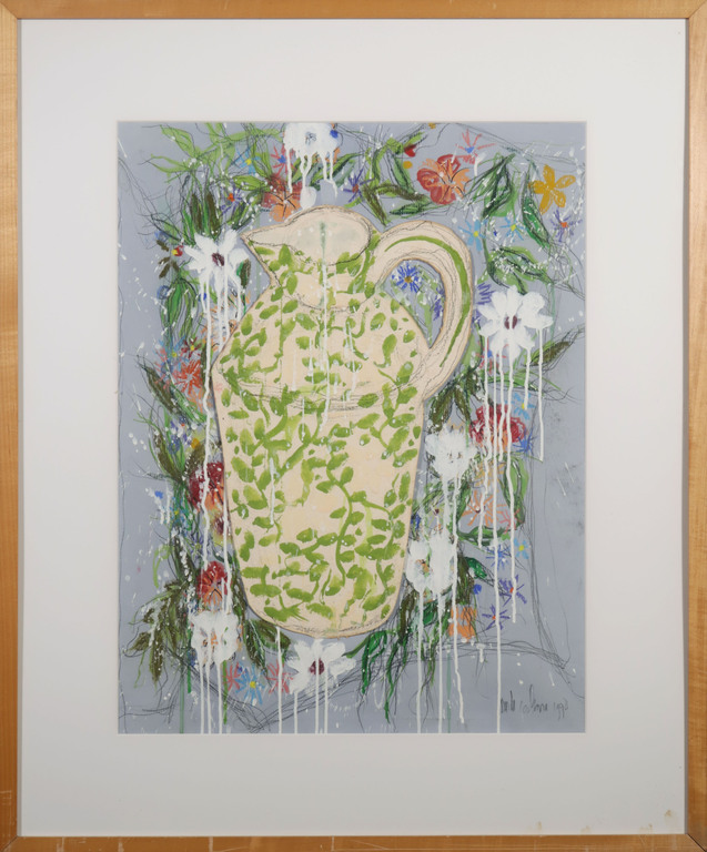 Nanda Coolsma: Gemengde techniek en Collage, Waterkan - Ingelijst kopen? Bied vanaf 1!