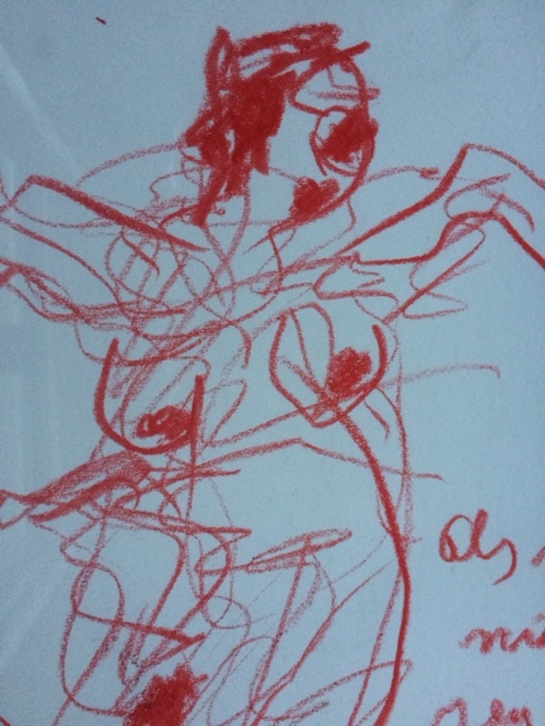 Anton Heyboer: tekening, dansende vrouw kopen? Bied vanaf 150!