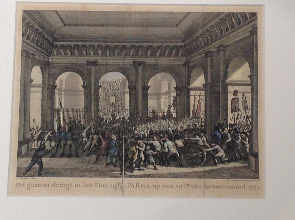 Reinier Vinkeles en Daniel Vrijdag: ets/gravure ingekleurd, 'Koninklijk Paleis' kopen? Bied vanaf 30!