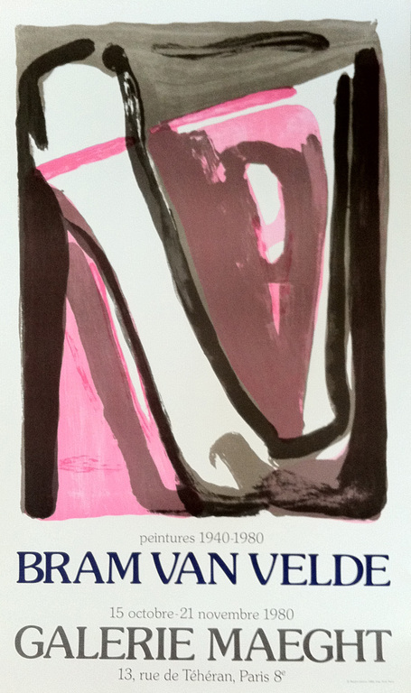 Bram van Velde: origineel lithografisch affiche kopen? Bied vanaf 25!