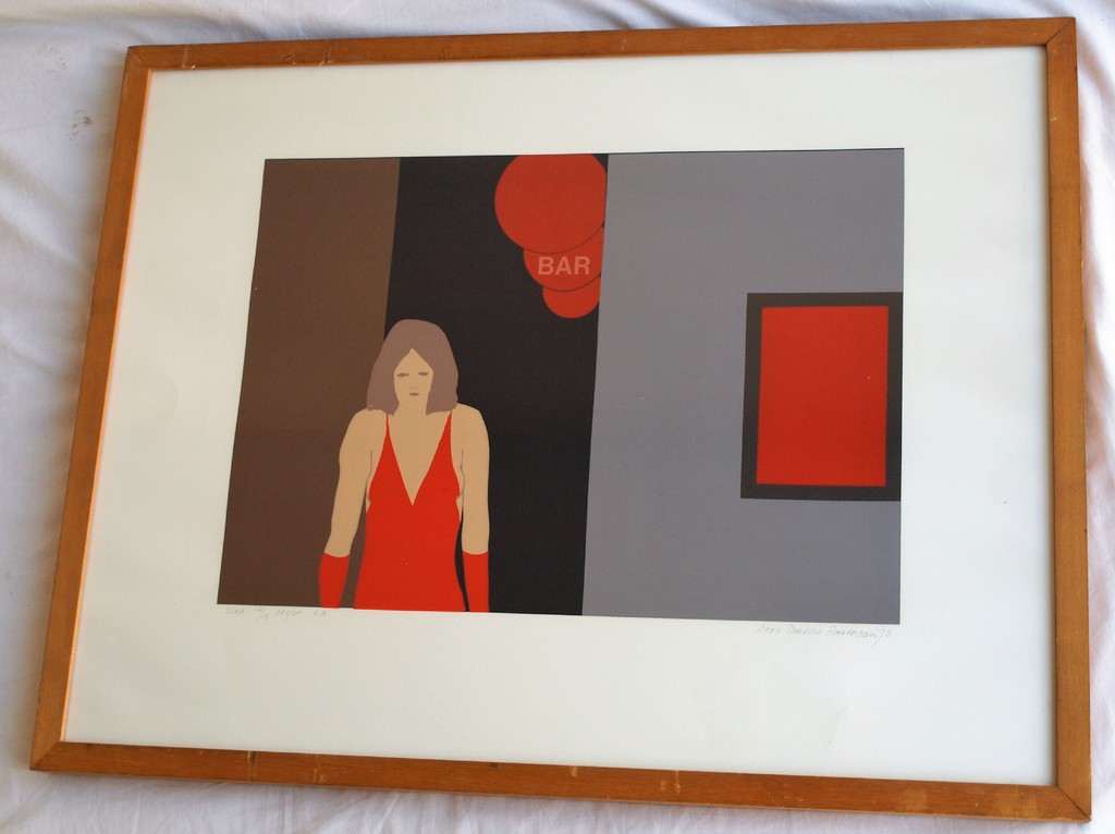 Coos Dieters: Zeefdruk , Stad – gesigneerd & ingelijst – 1976 – nr 13/15 kopen? Bied vanaf 35!