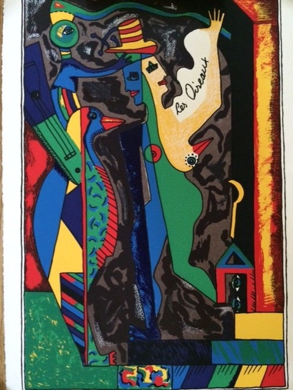 Cecile de Bruijn, zeer mooie zeefdruk Le Chat D' Arnold Schoernberg verkocht voor € 45!