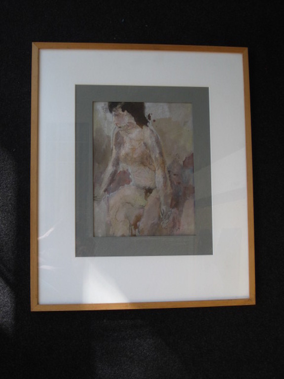 sfeervol impress. aquarel "vrouwelijk naakt" van Gerard de Wit (1931-2010)  kopen? Bied vanaf 1!