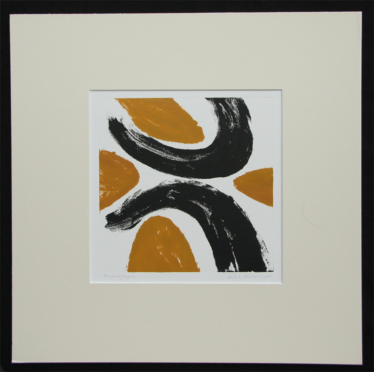 Rob Kooman, monotype, abstracte compositie I kopen? Bied vanaf 30!