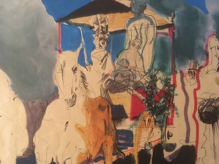 Onbekende Kunstenaar - Gemengde techniek - Processie zonder titiel. kopen? Bied vanaf 1!