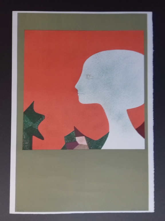 Andre Minaux - kleurenlitho, Profil kopen? Bied vanaf 55!
