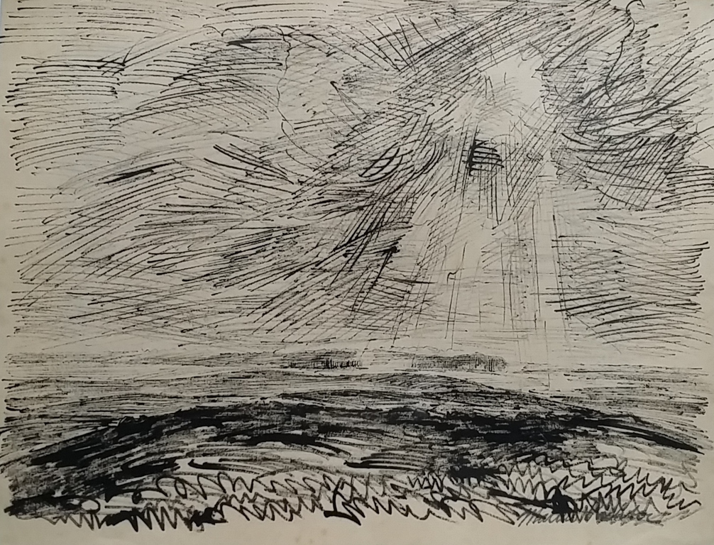 Marius Richters - Inkt tekening op papier kopen? Bied vanaf 100!