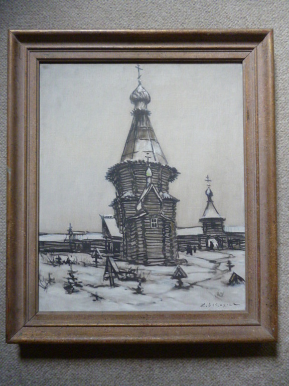 Leonid Sologaub - olieverf - Russisch orthodoxe kerk kopen? Bied vanaf 165!