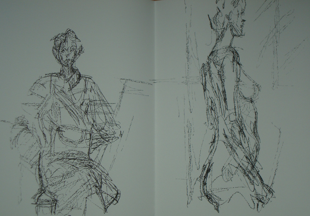 Alberto Giacometti: 2 originele litho's: 2 x model verkocht voor € 85!