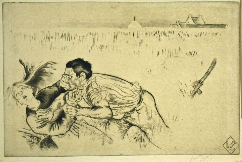Louis Legrand: Ets/aquatint. Le Male verkocht voor € 47!