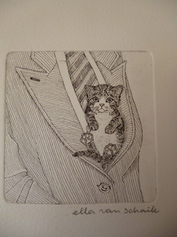 Ella van Schaik-Ets-Kitten tussen revers kopen? Bied vanaf 15!