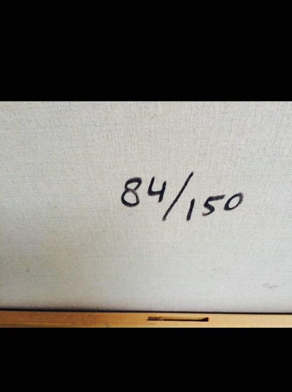 Corneille - la triviata - 2004 - ZEER GROOT - linnen op doek - 97x97cm kopen? Bied vanaf 725!