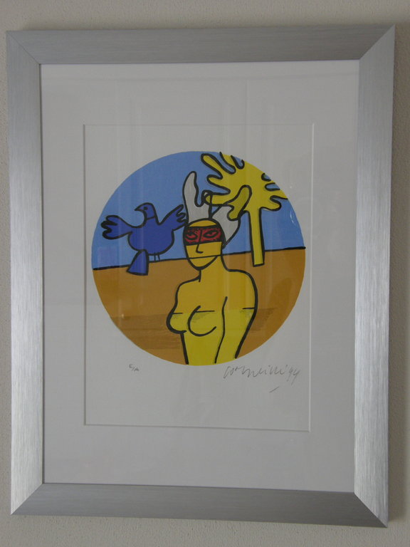 Corneille: ingelijste zeefdruk, genummerd en potlood gesigneerd kopen? Bied vanaf 145!