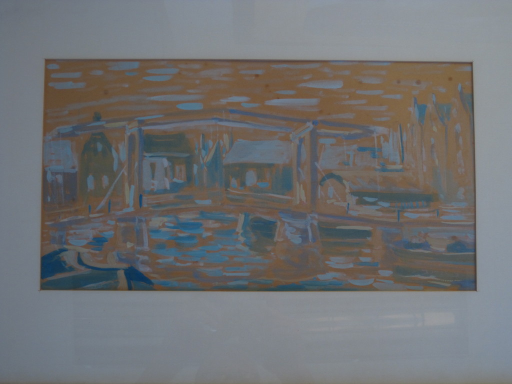 Amsterdam "de Sloterdijkbrug bij Prinseneiland" Gouache van Jan Jonges 1921-1976 kopen? Bied vanaf 1!